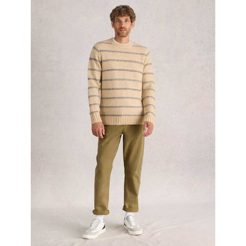 White Stuff Breton Stripe Crew Neck Jumper image number 3